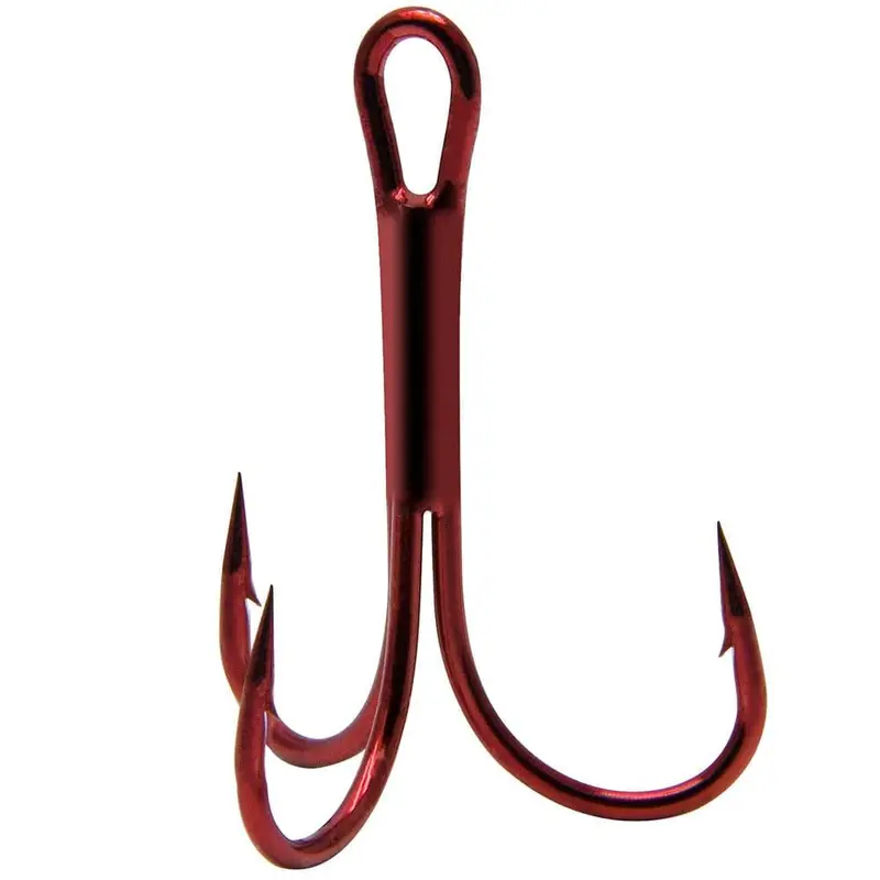 Dr.Fish Red Treble Hooks For Baitfish Imitation – 60-Piece (#10 To #1) Assortment 1