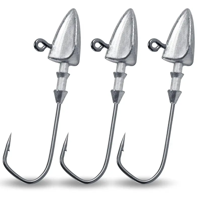 Dr.Fish Texas Rig Jig Heads – 20-Pack, High-Carbon Steel, 1/8 Oz To 1/2 Oz 1