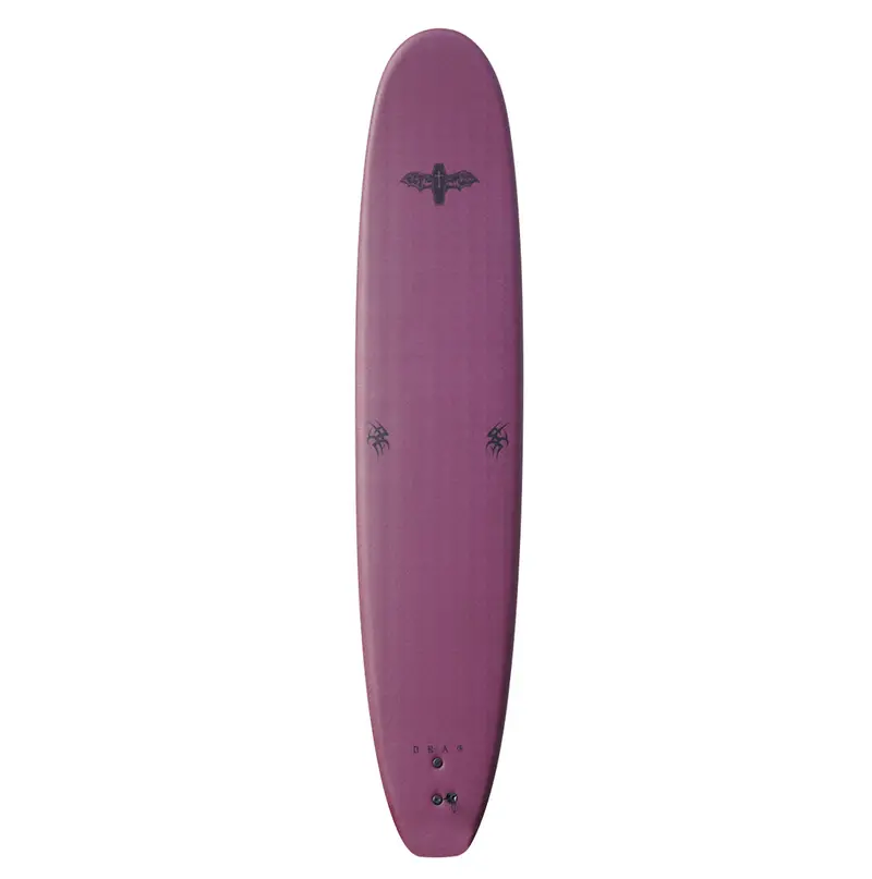 Drag Coffin 10Ft Softboard – Single-Fin Design, Stout/Black Finish 1