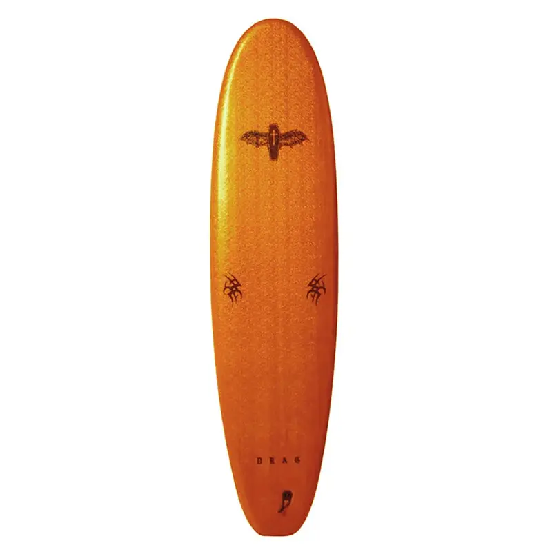 Drag Coffin Single-Fin 8'0" Softboard – Orange & Black 1