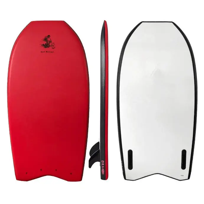 Drag Speed Mcdraggit 46" Stand-Up Boogie Board – Twin Fin, Winny Red/White 1