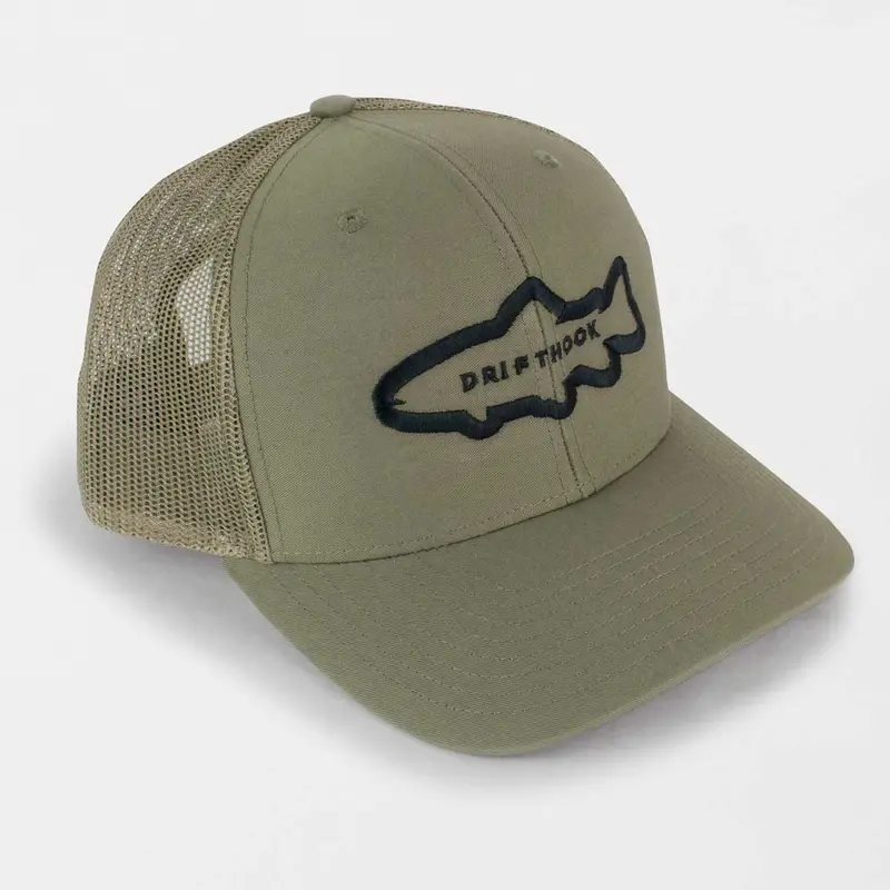 Drifthook Fat Trout Lodan Trucker Cap – Structured Mesh Back 1