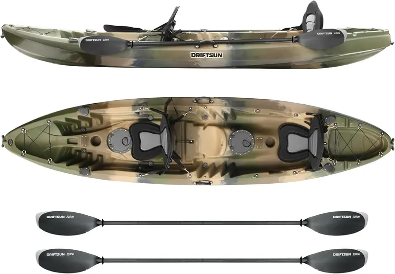 Driftsun Teton 120 Tandem Recreational Hard-Shell Kayak 1