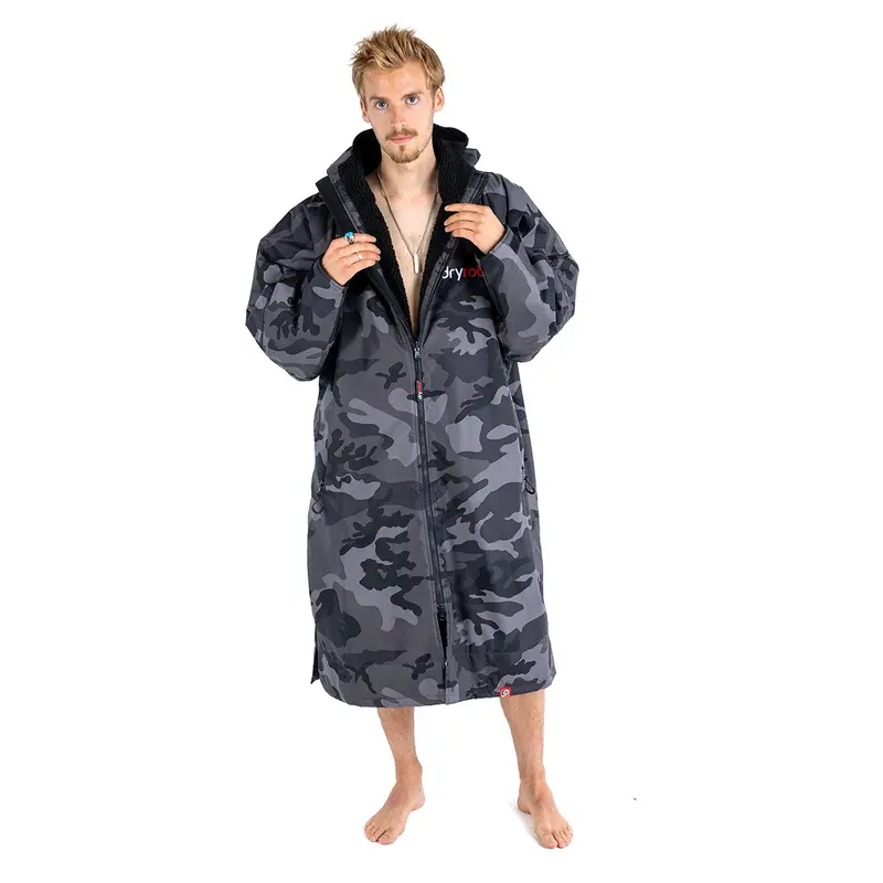 Dryrobe Advance Black Camo Long Sleeve Changing Robe 1