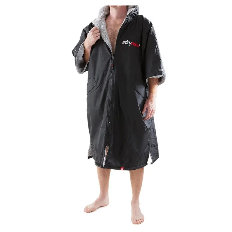Dryrobe Advance Short-Sleeve Changing Robe – Xl (Black & Grey) 1