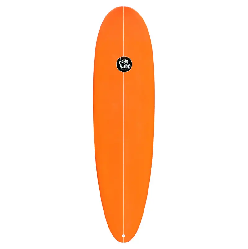 Dtl Surf Co. Magic Carpet Soft Top Surfboard – Orange Spray With Logo Design 1
