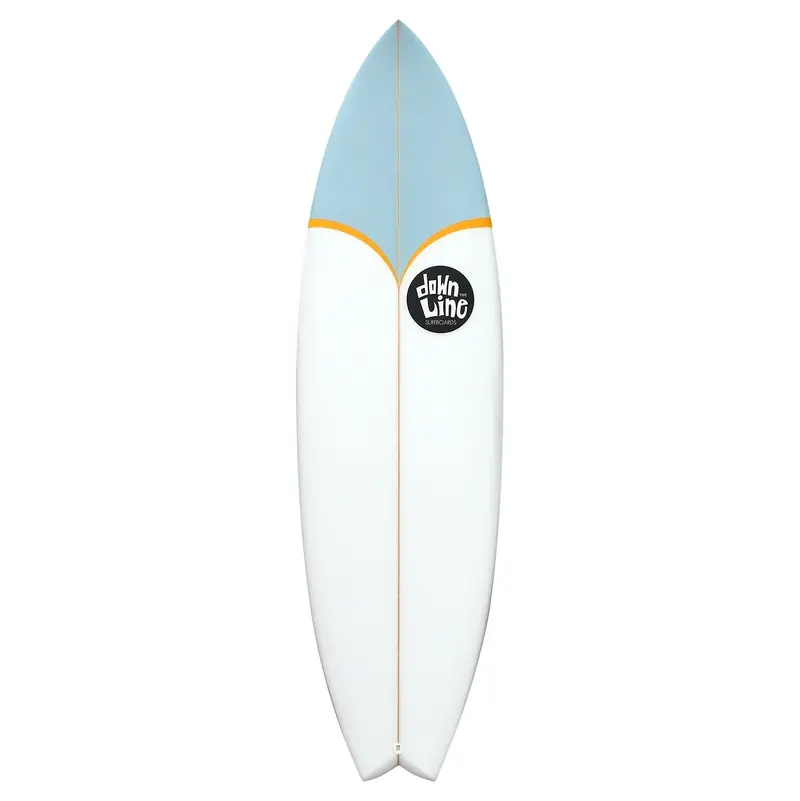 Dtl Surf Co. Tuna Fish Surfboard – Blue & Orange Variant 1