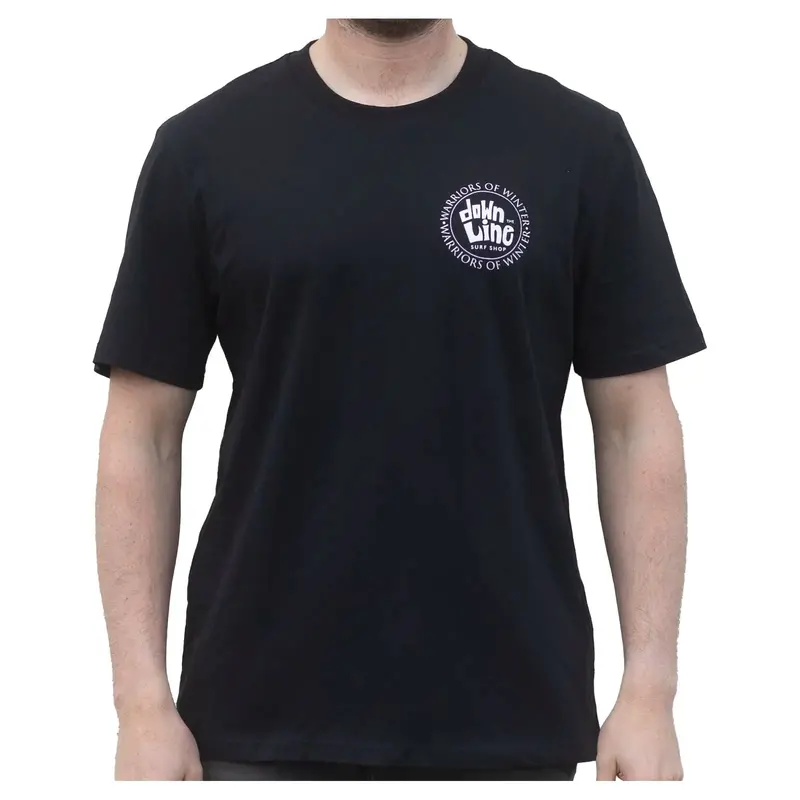 Dtl Surf Co. Warriors Of Winter Graphic T-Shirt – Black Cotton Crewneck 1