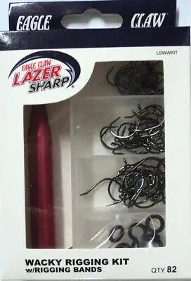 Eagle Claw Wacky Rigging Kit – Includes Tool, Bands, And Accessories For Wacky Worm Setup 1