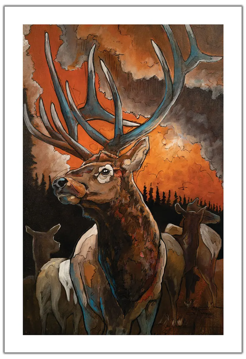 Ed Anderson Bha Elk Conservation Art Print 1