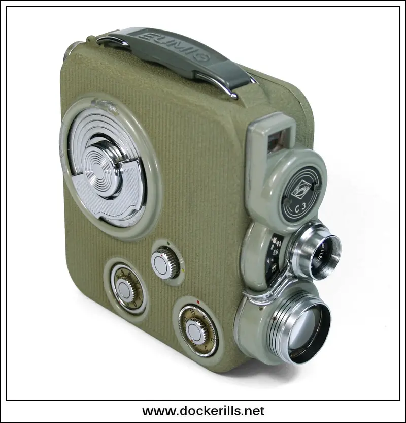 Eumig C3 Wind-Up 8Mm Movie Camera – Xenoplan F/1.9 Lens With Protective Case 1