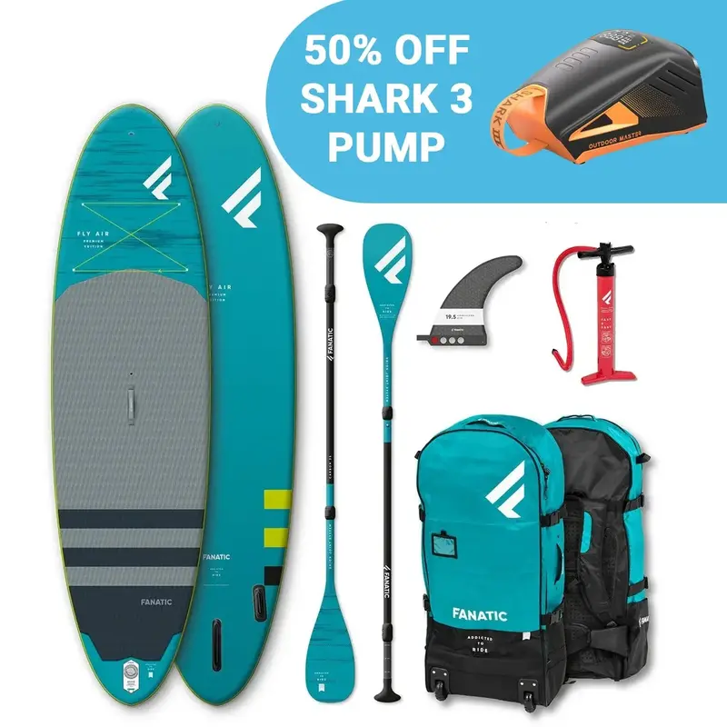 Fanatic Fly Air Premium 10'4" Inflatable Sup With 35% Carbon Adjustable Paddle 1