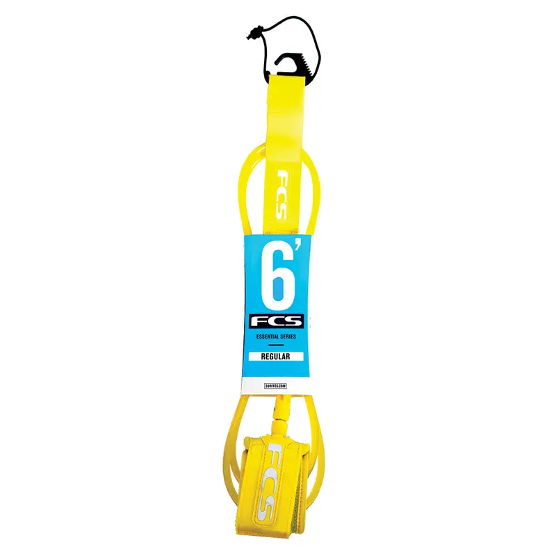 Fcs 6-Foot Standard Surf Leash – Taxi Cab Yellow 1