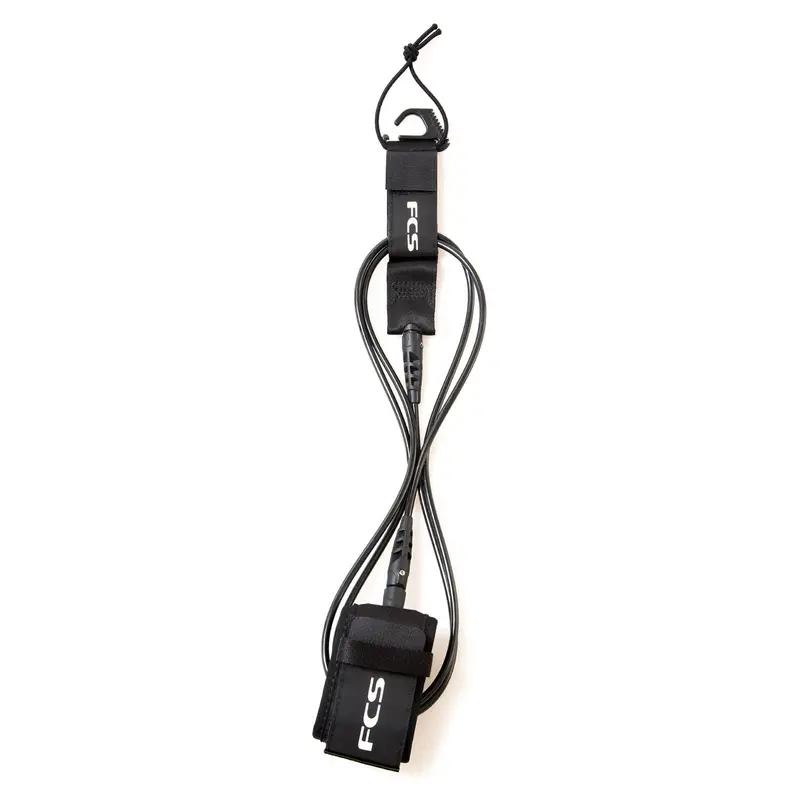Fcs 7-Foot Standard Surfboard Leash In Black 1
