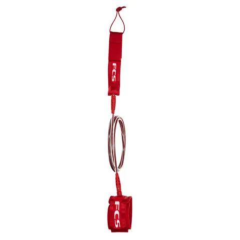 Fcs 9-Foot Surfboard Leash In Red 1