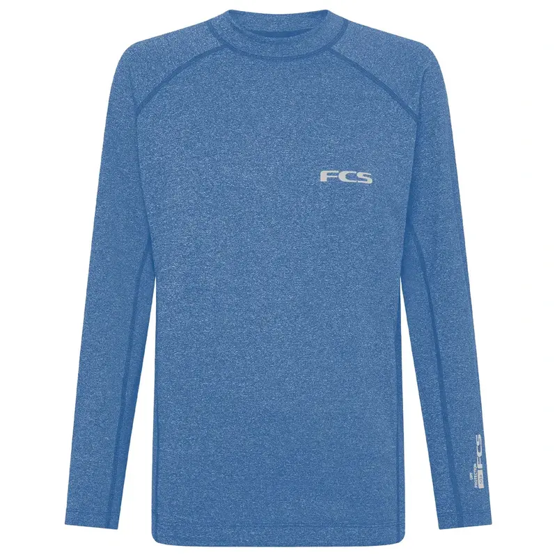 Fcs Essential Long Sleeve Rash Vest – Tranquil Blue 1