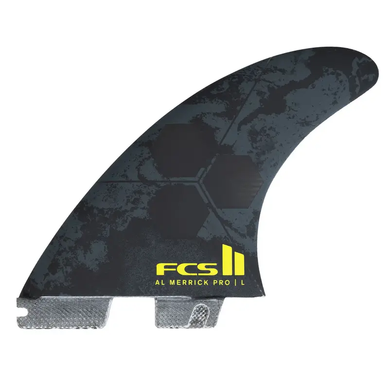 Fcs Ii Al Merrick Pg Pro Tri-Fin Set – Black With Acid Accent 1