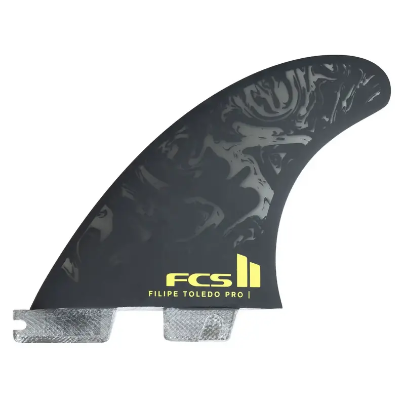 Fcs Ii Filipe Toledo Pg Tri-Fin Set – Black/Acid Design 1