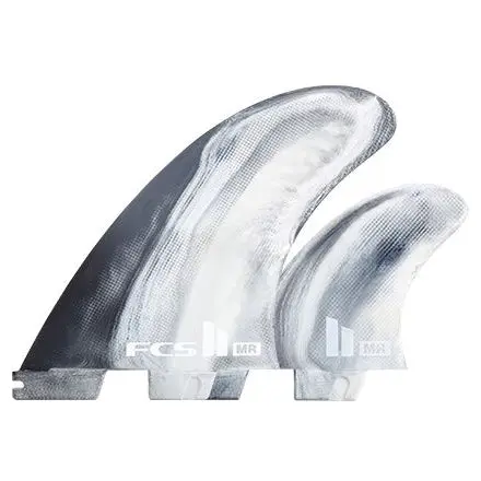 Fcs Ii Mark Richards Pc Twin Fin +1 Set – Black & White Swirl 1