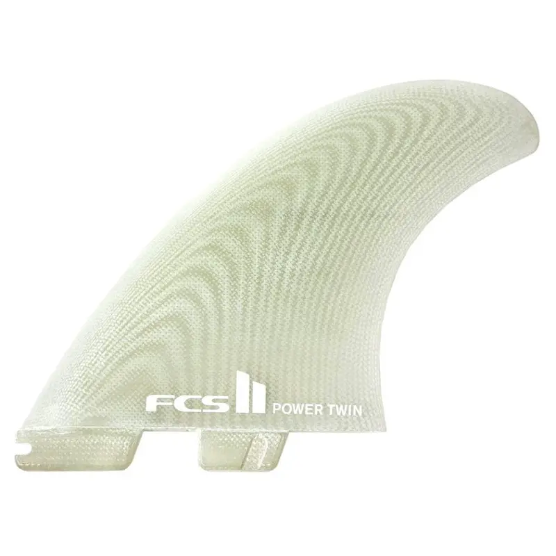 Fcs Ii Power Twin + Stabiliser Fins – Clear Glass Construction 1