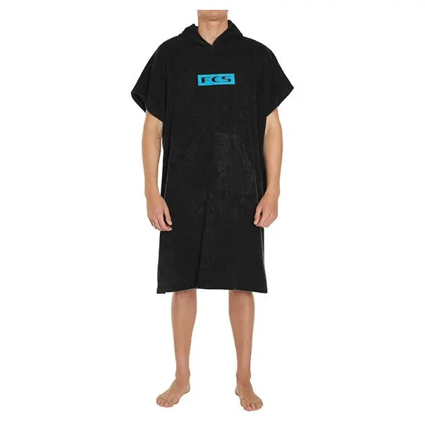 Fcs Junior Hooded Towel Poncho – Black 1