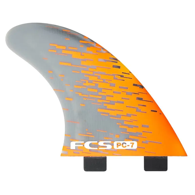 Fcs Pc-7 Tri-Quad Fin Set – Vibrant Orange 1