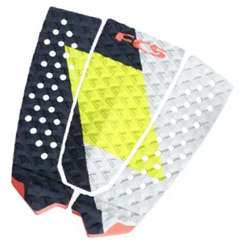 Fcs Toledo 3-Piece Deck Pad – Dual-Tone Coal & Lime Layout 1
