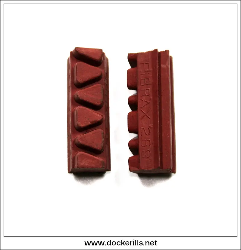 Fibrax 289 Brake Blocks – Gb Patent No. 66, Collectible Cycling Parts 1