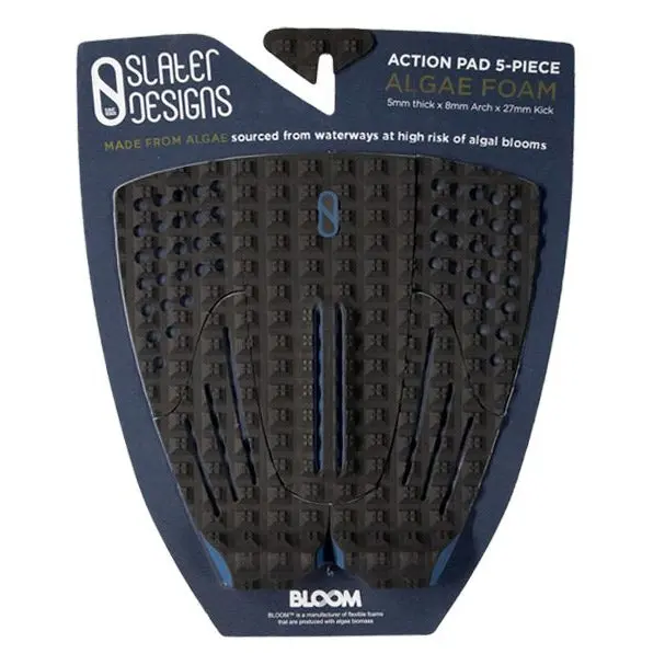Firewire Slater Designs Action 5-Piece Tail Pad – Black & Blue 1