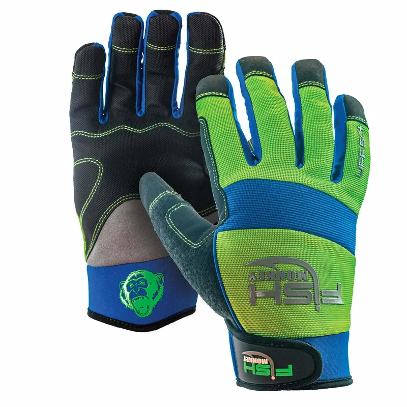 Fish Monkey Easy Work Waterman Gloves – Durable, Quick-Dry Fishing & Watersport Gloves 1