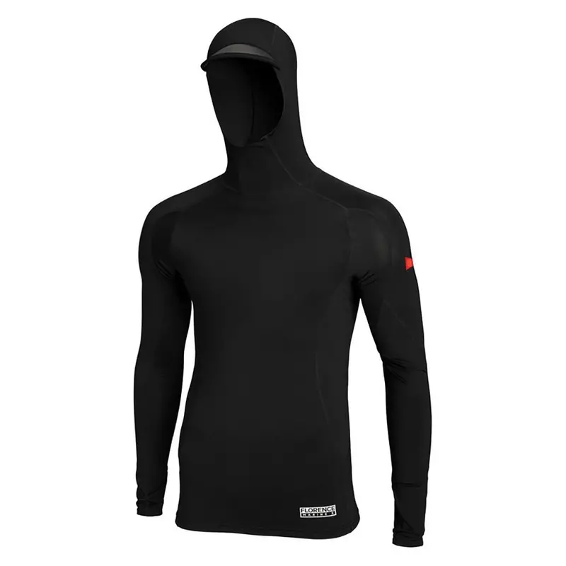 Florence Marine X Black Hooded Long-Sleeve Rash Vest 1