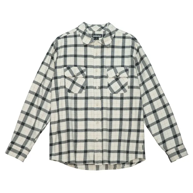 Florence Marine X Heavyweight Flannel Shirt – Natural 1