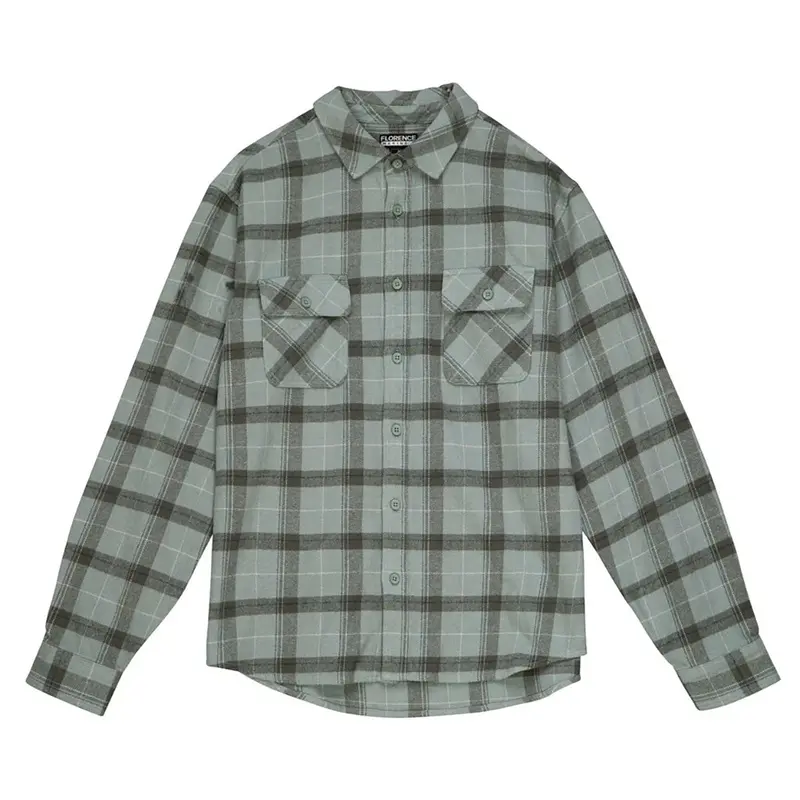 Florence Marine X Heavyweight Flannel Shirt – Sage 1