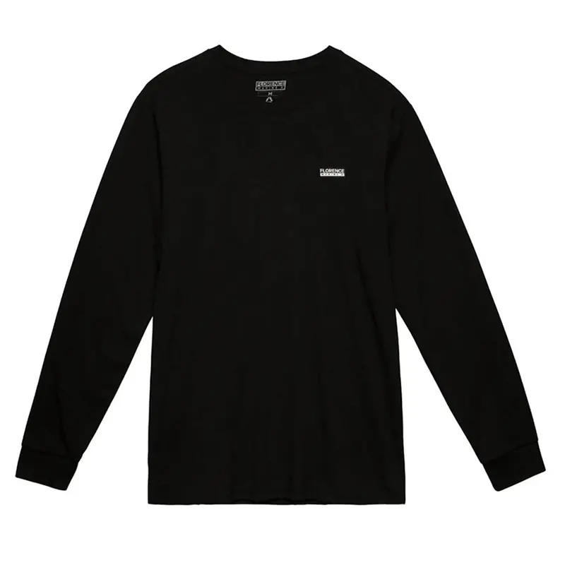 Florence Marine X Organic Cotton Black Long Sleeve T-Shirt 1