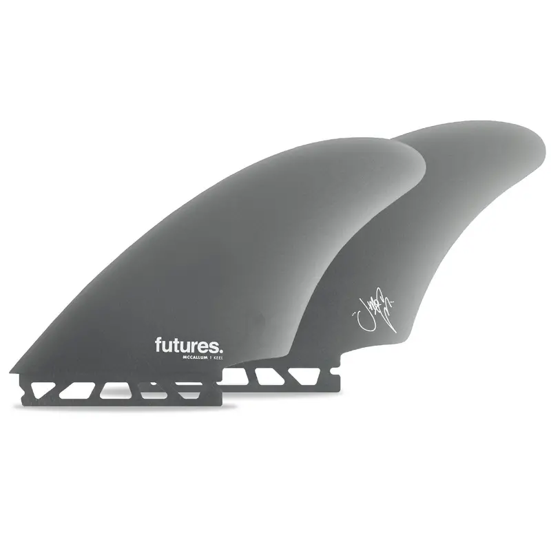 Futures Fins Mccallum Fiberglass Keel Fin – Smoke Finish 1