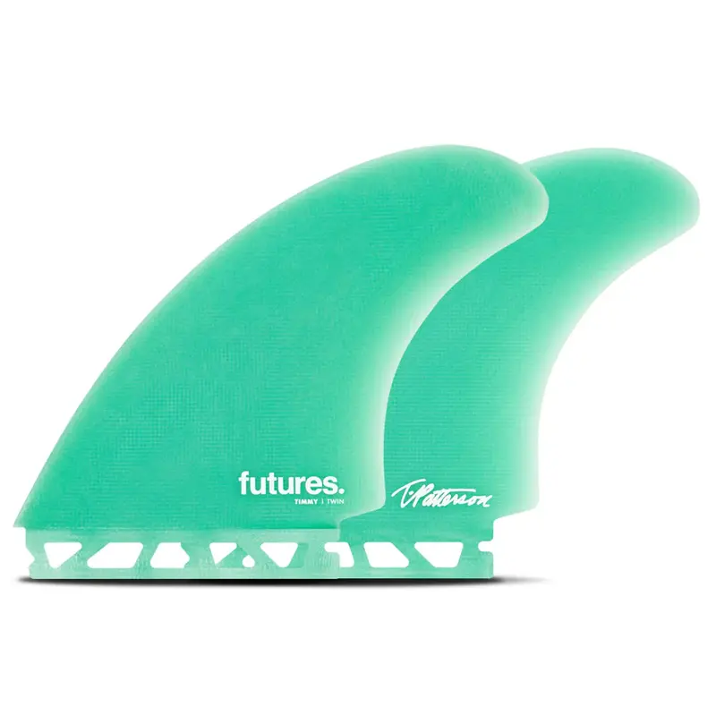 Futures Fins Timmy Patterson Fiberglass Twin Fin Set In Teal 1