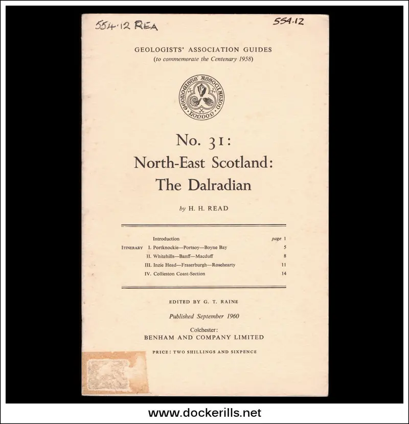 Ga Guide No. 31: Dalradian Rocks Of North-East Scotland — H.H. Read 1