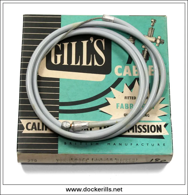Gill'S 370 Bicycle Brake Cable – Vox-Populi Barrel Nipple, Rear Gents Model (Silver) 1