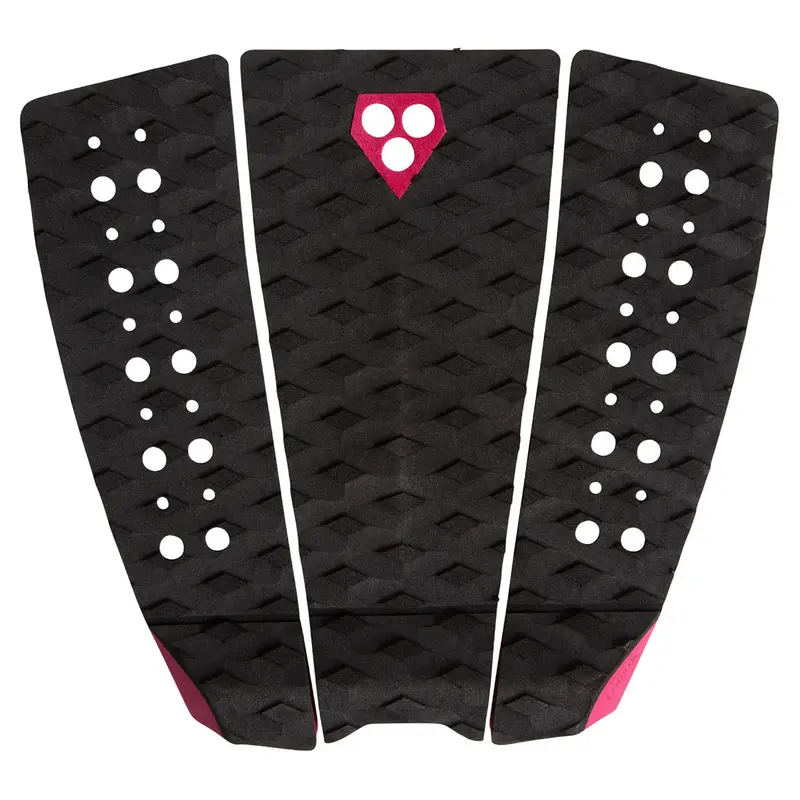 Gorilla Phat Three Deck Pad – Black With Red Plum Accents 1