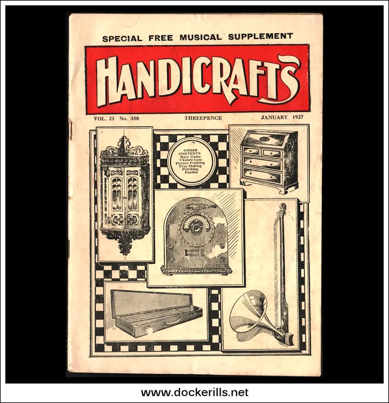 Handicrafts Magazine, Vol. 23 No. 358 (Jan 1927) – Corner Cabinet Plan #401 1