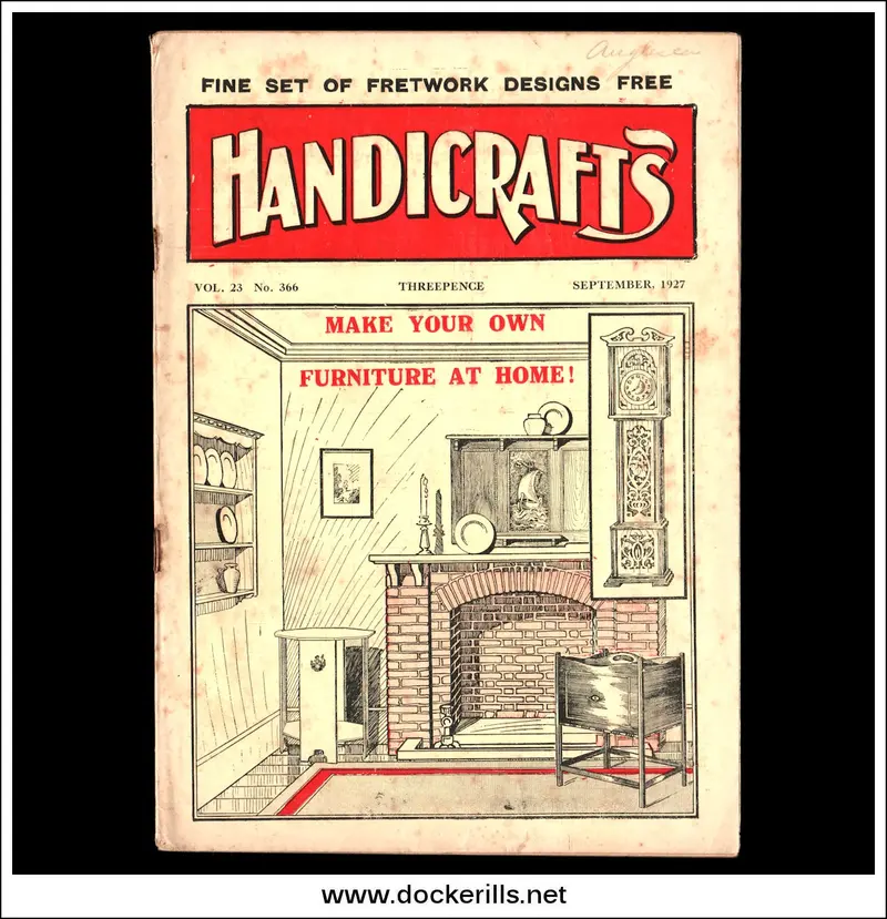 Handicrafts Magazine, Vol. 23 No. 366 (Sep 1927) – Grandfather Clock Plan #422 1