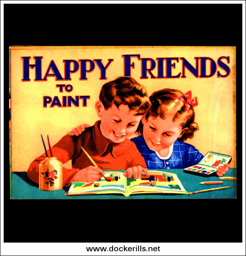 Happy Friends Painting Book No. 684 – Illustrated Children’S Art Activity By B.B. Ltd. 1