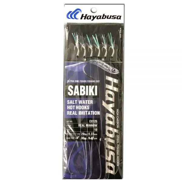 Hayabusa Ex125 Size 16 Hot Hooks Real-Imitation Sabiki Assembly 1