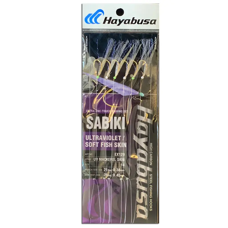 Hayabusa Ex129 Size 16 Uv Soft-Fish-Skin Sabiki Rig 1