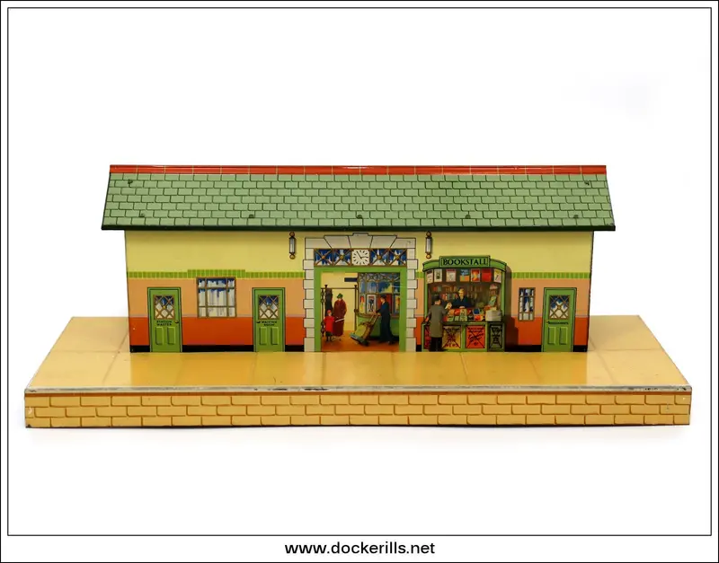 Hornby 'O' Gauge No. 3 Station With Ramps (A260) – Meccano Tin Plate Railway Accessory, Boxed 1