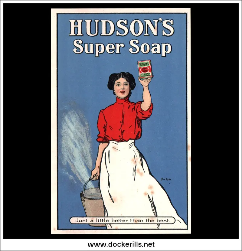 Hudson’S Super Soap Advertising Card — R.S. Hudson Ltd., Liverpool & London 1
