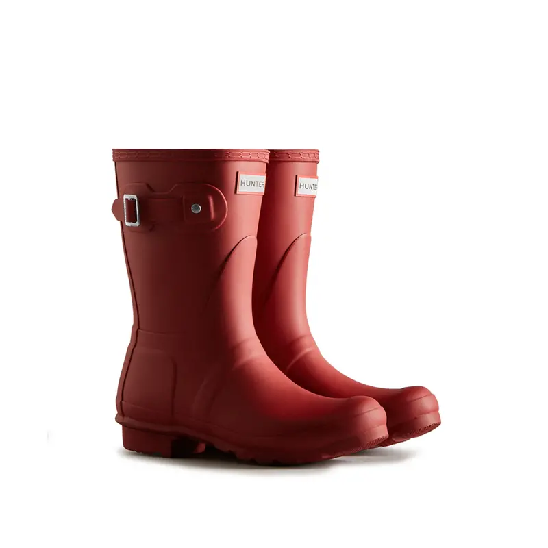 Hunter Women’S Original Short Rain Boots In Military Red 1