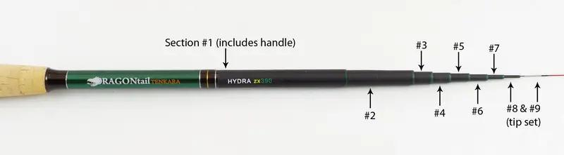 Hydra Zx390 Fishing Rod Replacement Components (Legacy Model) 1