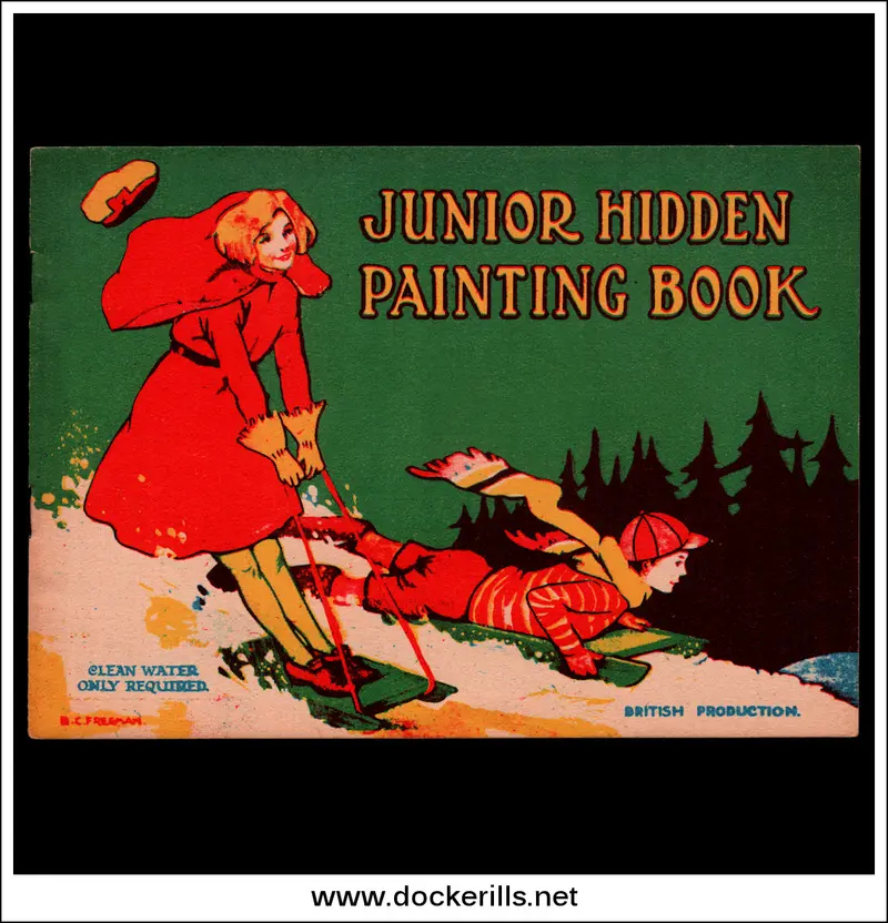 Junior Hidden-Image Paint Book #9 — Walker Toy Edition 1