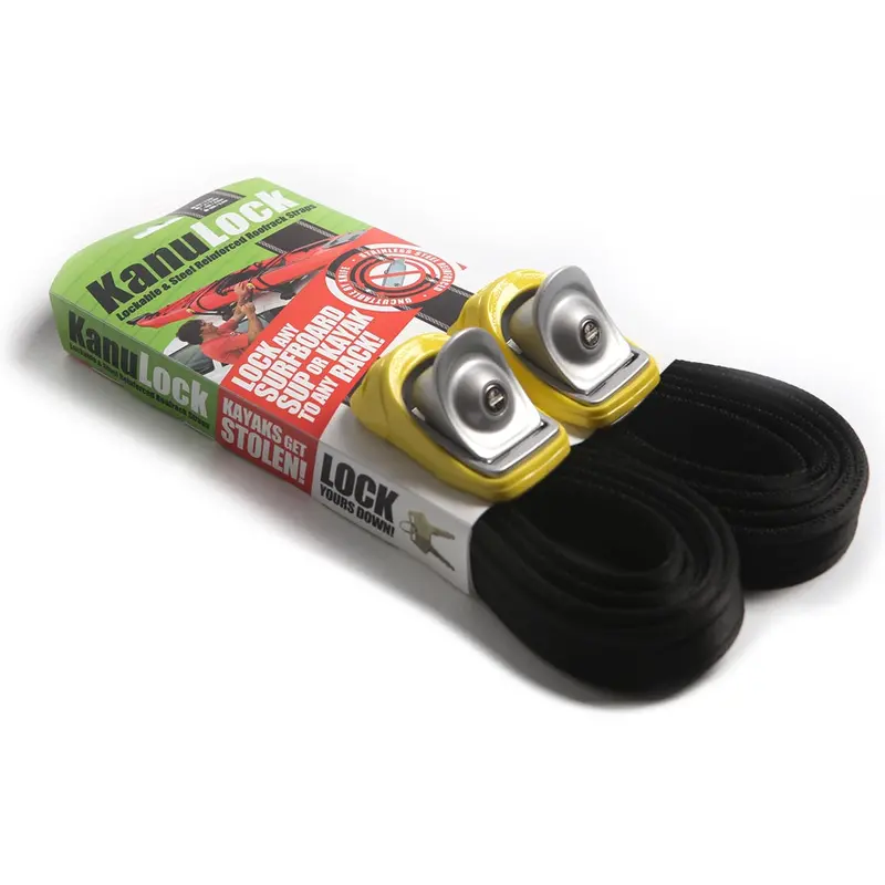 Kanulock 4M (13Ft) Lockable Tie-Down Straps – Heavy-Duty Ratchet System 1